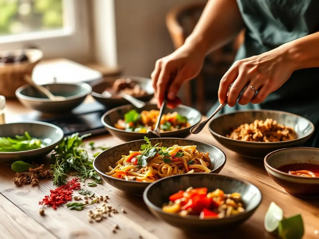Clase de cocina con Cristina Sunae, taller gastronómico en Villa Crespo